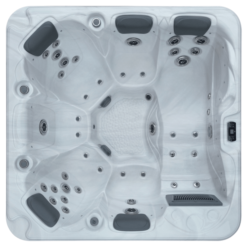 JNJ Spas boblebad - 349 hvit marmor