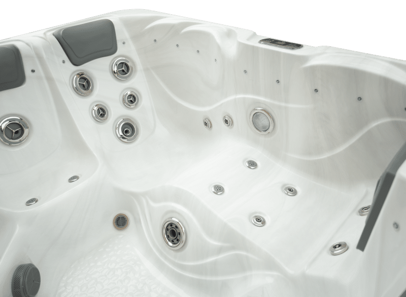 JNJ Spas boblebad - 349 hvit marmor