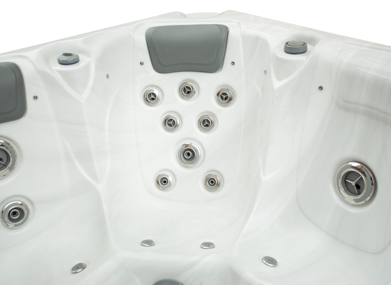 JNJ Spas boblebad - 349 hvit marmor