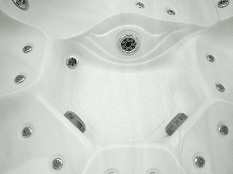 JNJ Spas boblebad - 349 hvit marmor