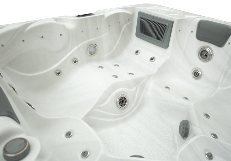 JNJ Spas boblebad - 349 hvit marmor