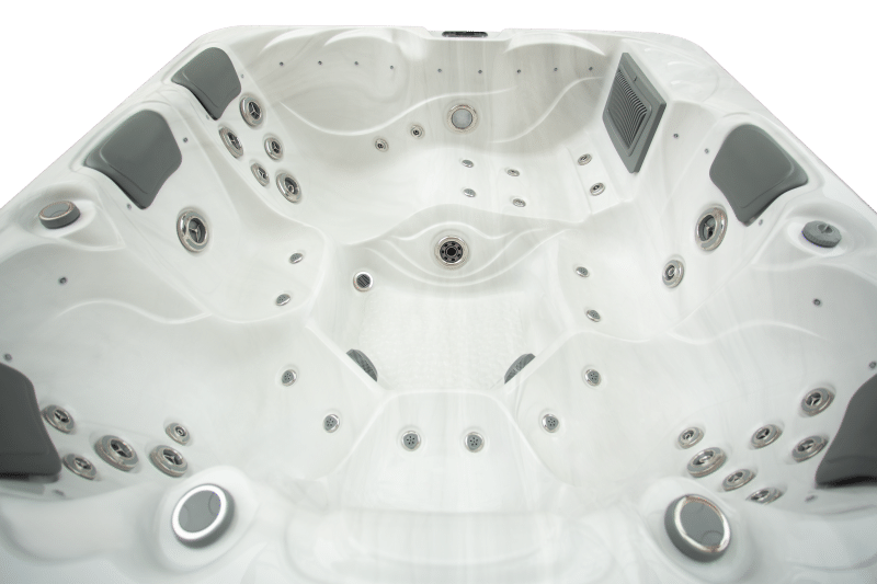 JNJ Spas boblebad - 349 hvit marmor