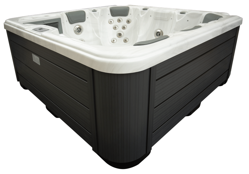 JNJ Spas boblebad - 349 hvit marmor