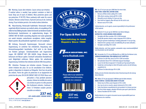 Fix a Leak 230ml - Leak sealer for boblebad - Bilde 2