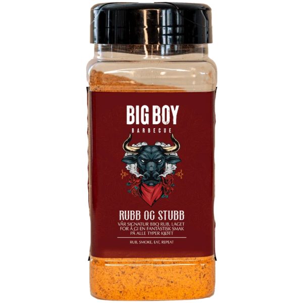 Big Boy BBQ Rubb og Stubb 360gr bbq krydder