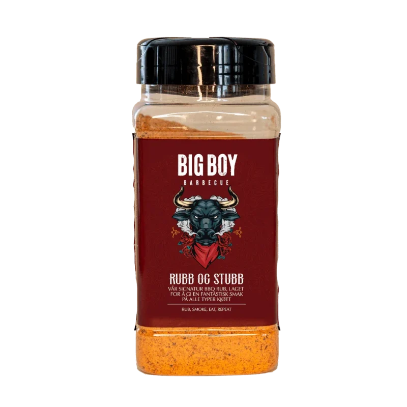 Big Boy BBQ Rubb og Stubb 360gr bbq krydder