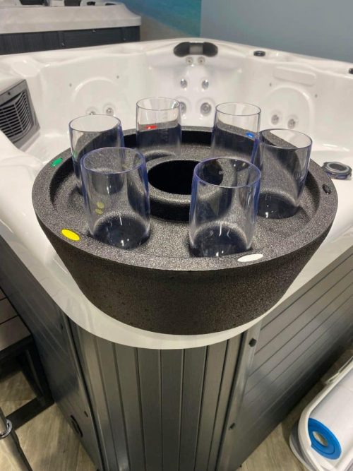 Flytende spabar med plastglass