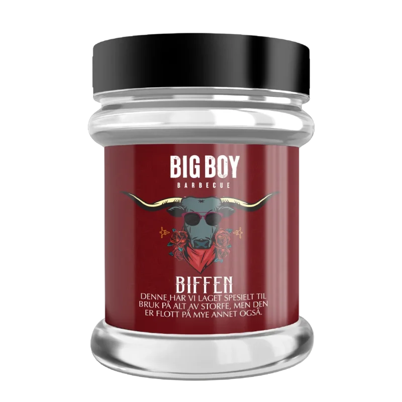 Big Boy BBQ Biffen 125gr er nydelig biff krydder for bbq.