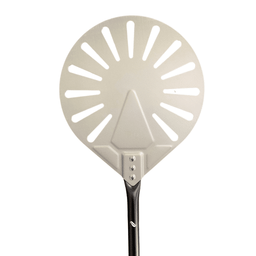 Østfold Spa's rund pizza peeler i hard anodized aluminium