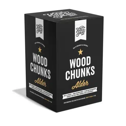 HOLY SMOKE BBQ SMOKE WOOD CHUNKS ALDER 3 KG