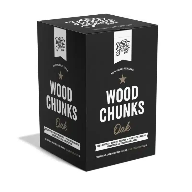 HOLY SMOKE BBQS SMOKE WOOD CHUNKS OAK 3 KG