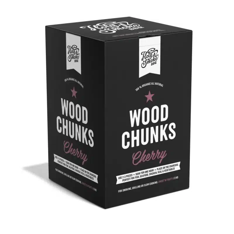 HOLY SMOKE BBQ SMOKE WOOD CHUNKS CHERRY 3 KG