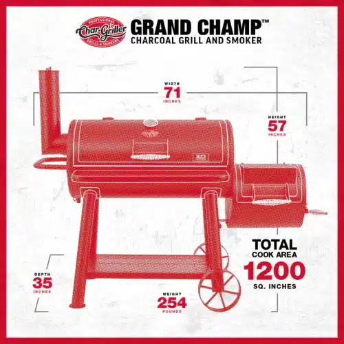 Char-Griller Grand Champ™ Offset Smoker - Bilde 15