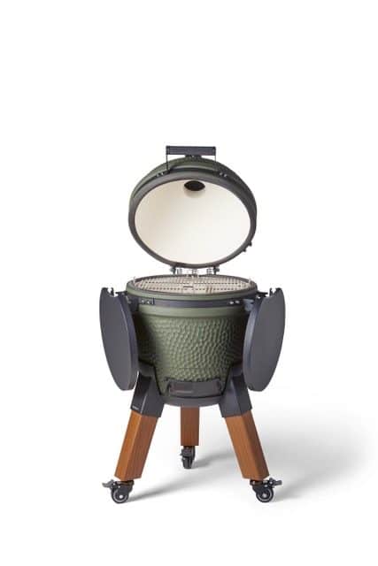 Moddern Kamado - "wood" aluminium bein + sidebord