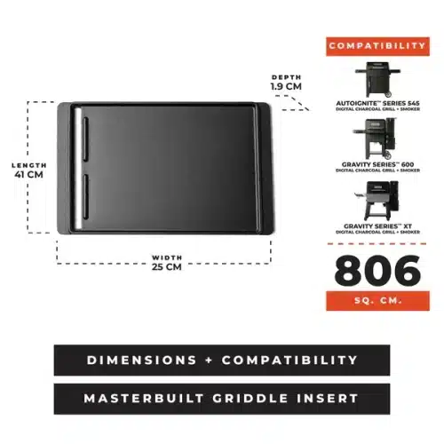 Masterbuilt Flat-Top Griddle Insert (545. 600, XT) - Bilde 7