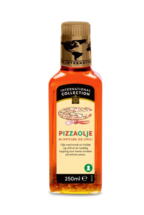 Pizza drizzling olje 250 ml (Chili & Hvitløk)