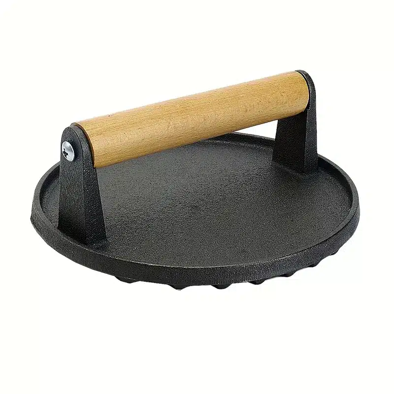 Burgerpresse støpejern - 17 cm