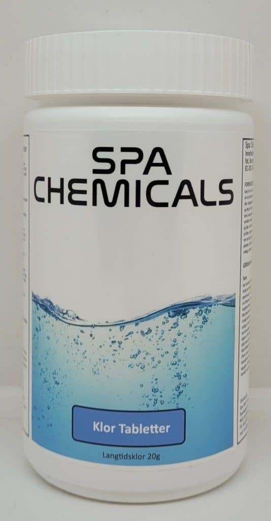Klor Tabletter fra Spa Chemicals 20gram / 1kg