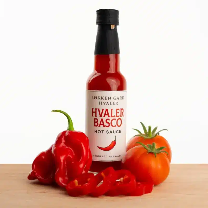 Hvaler Basco hot sauce - Løkken Gård Hvaler