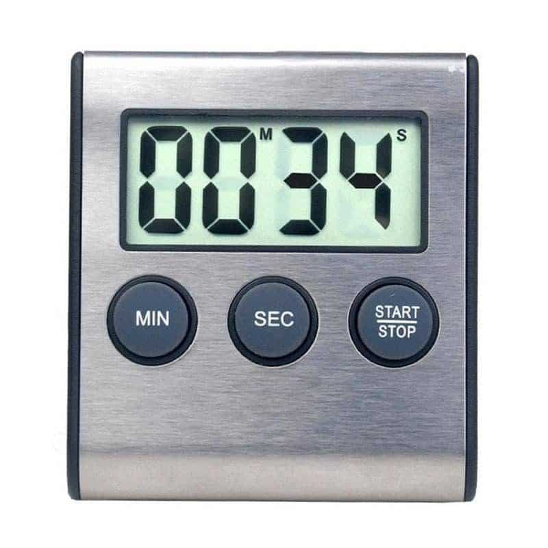 Stainless steel timer – Nedtelling og tidtaking - Willy pizza