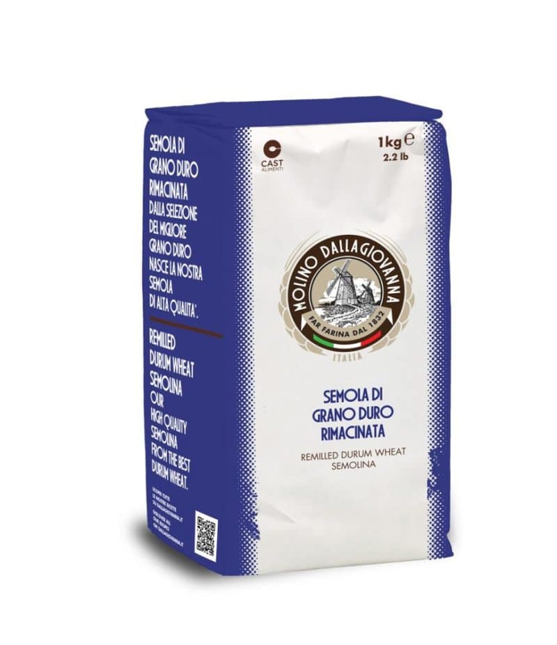 Molino Dallagiovanna durum Semolina Remilled Fin (Blå), 1kg